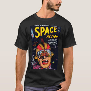 Space Action #2 Vintages Sci Fi Comic Buchcover T-Shirt