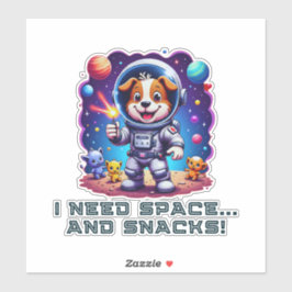 Space Adventurer Poochie Aufkleber