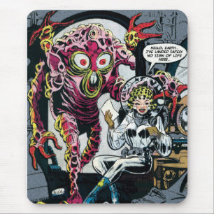 Space Adventures #12 Lustige 50er Retro-Sci-Fi-Com Mousepad