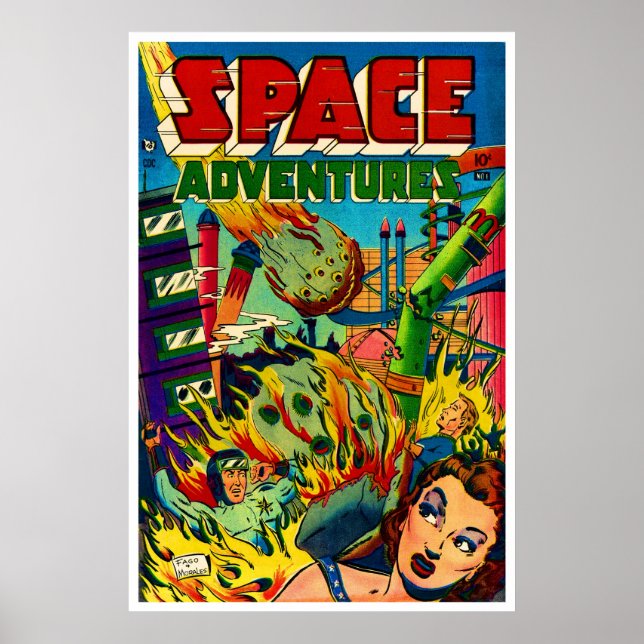 Space Adventures #1 (1952) Poster (Vorne)