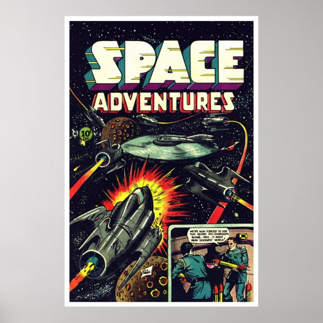 Space Adventures #4 (1953) Poster (Vorne)