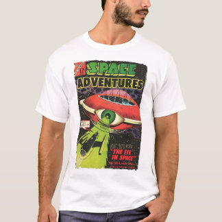 Space Adventures Comic Blink Vintag T-Shirt