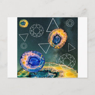 Space Agate Postkarte