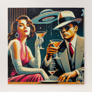 Space Age Las Vegas Gangster Martini-Party Puzzle