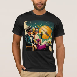 Space Age Las Vegas Martini Gangster Party T-Shirt