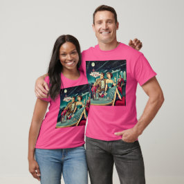 Space Age Las Vegas Martini Party T-Shirt