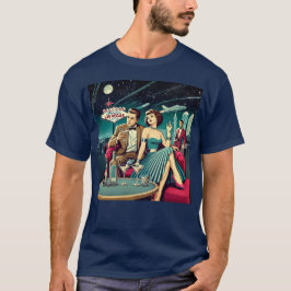 Space Age Las Vegas Martini Party T-Shirt
