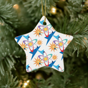 Space Age Retro mehrfarbiges Muster Keramikornament