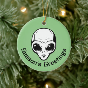 Space Alien Extraterrestrial Sein Keramik Ornament