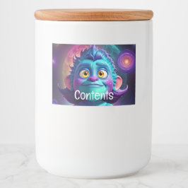 Space Alien & Friend Lebensmitteletikett