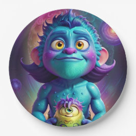 Space Alien & Friend Pappteller