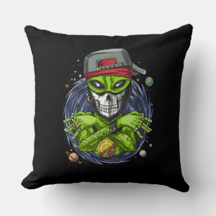 Space Alien Gangstа UFO Extraterrestrials Rapper Kissen