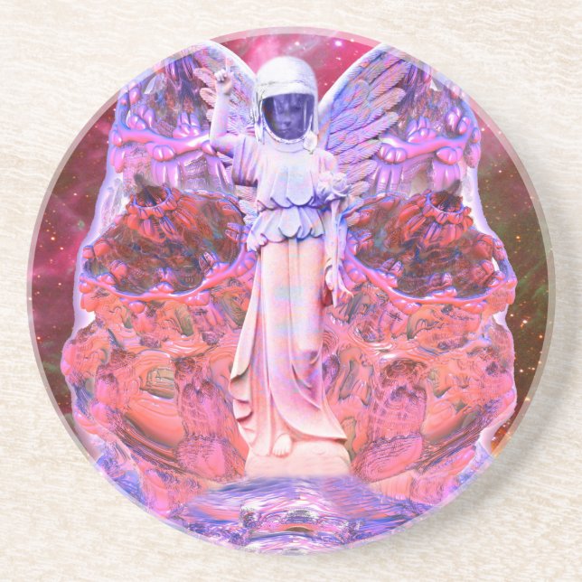 Space Angel Sandstein Untersetzer (Vorne)