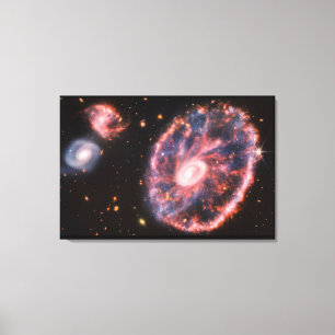 SPACE ART #34 Cartwheel Galaxy Leinwanddruck