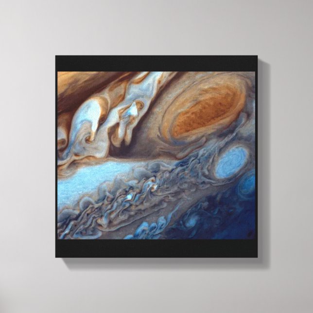 SPACE ART #37 Jupiter Nah Up Leinwanddruck (Vorderseite)