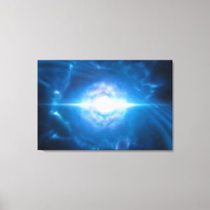 SPACE ART Fusion zweier Neutronensterne Leinwanddruck