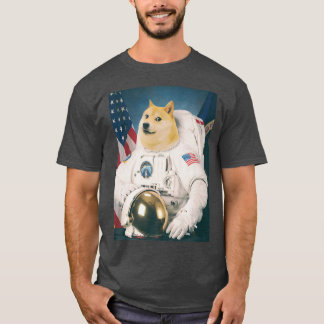 Space Astronaut Dog Shiba Funny Dog Liebhaber T-Shirt