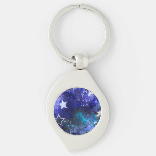 Space Background with Stars Schlüsselanhänger