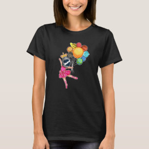 Space Ballerina Astronaut Ballett Tänzer Planeten T-Shirt