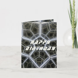 Space Birthday Card Dankeskarte