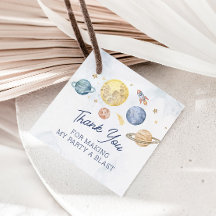 Space Birthday Party Gefallen Danke Tag