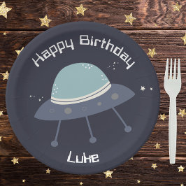 Space Birthday Party Paper-Teller Pappteller