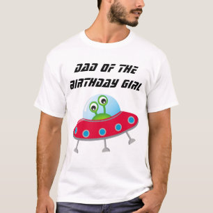 Space Birthday Party Vater T - Shirts