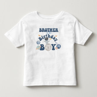 Space Birthday T - Shirt-Bruder des Geburtstagsjun Kleinkind T-shirt