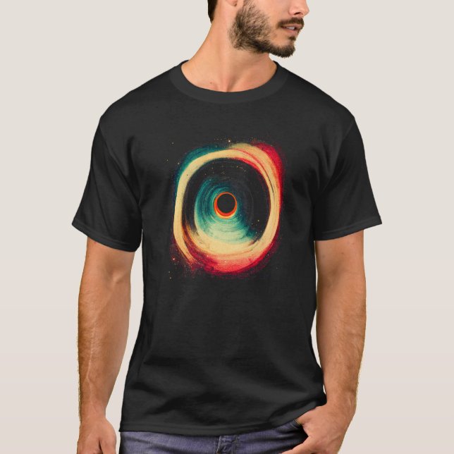 Space Black Hole Gravity Science Astrologie Psyche T-Shirt (Vorderseite)