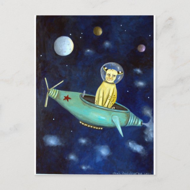 Space Bob Postkarte (Vorderseite)