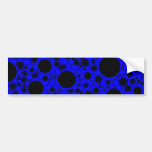 Space Bubble Spots - Blue Autoaufkleber