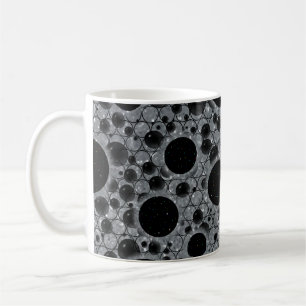 Space Bubble Spots - Glitter Silber Kaffeetasse