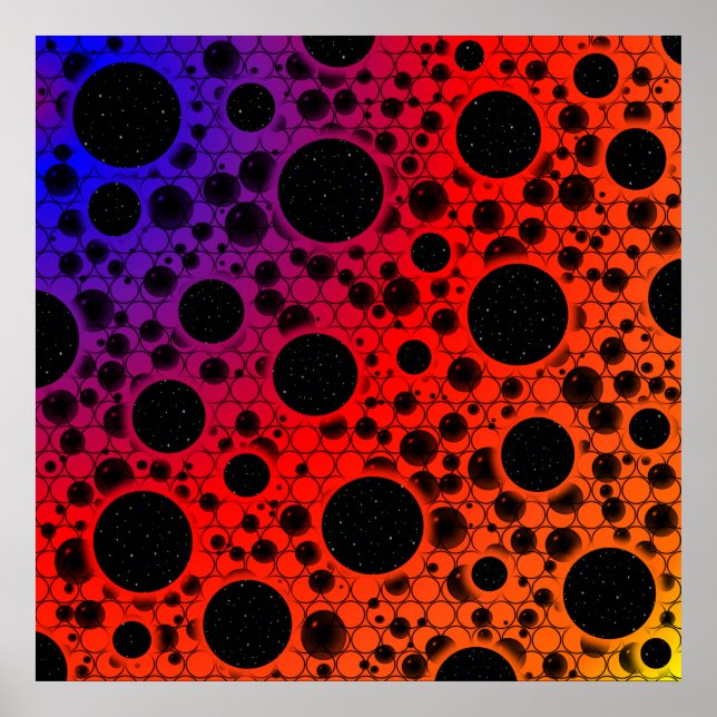 Space Bubble Spots - Heat PBROY Poster (Vorne)