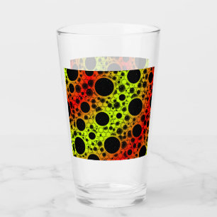 Space Bubble Spots - Limette/Rot Glas