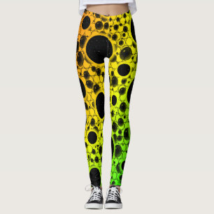 Space Bubble Spots - Regenbogen ROYGB Leggings