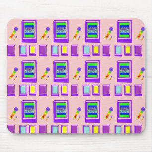 Space-Bücher und Burg-Designer-Mauspad Mousepad