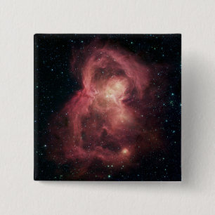 Space Butterfly Nebel Button
