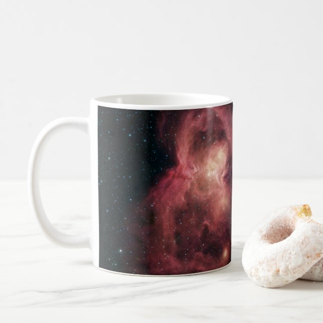 Space Butterfly Nebel Kaffeetasse (Mit Donut)