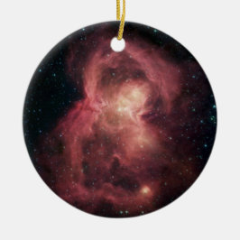 Space Butterfly Nebel Keramik Ornament