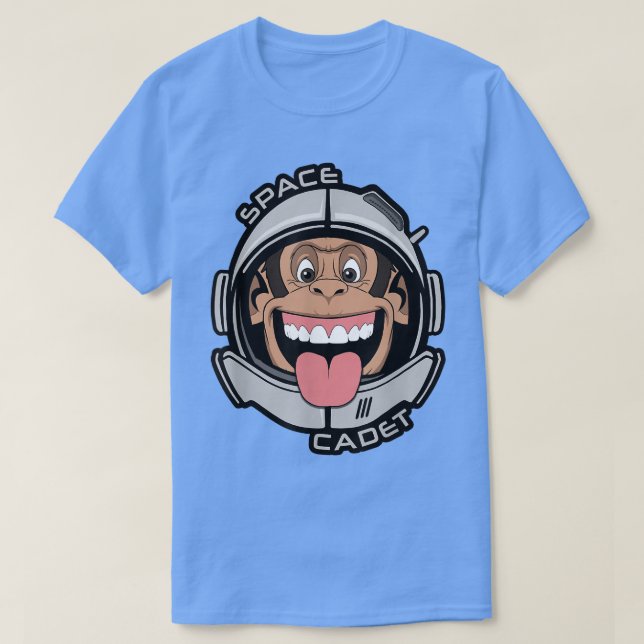 Space Cadet Chimp Affen Ape Helmet T-Shirt (Design vorne)