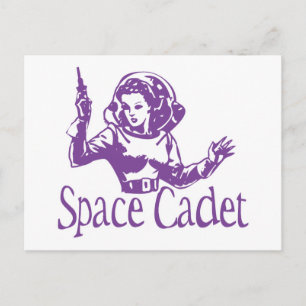 Space Cadet Lila Postkarte