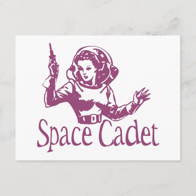 Space Cadet Pink Postkarte (Vorderseite)