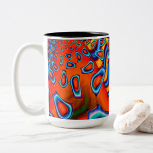 Space Cadet Science Fiction Abstrakt Zweifarbige Tasse