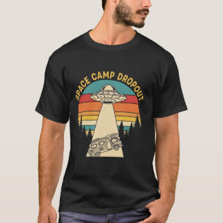 Space Camp Dropout | Vintage UFO Alien Entführung T-Shirt