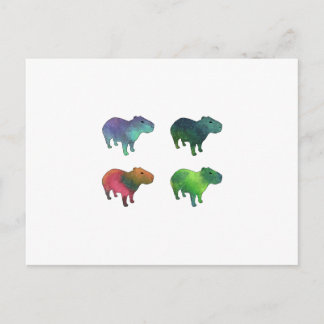 Space Capybaras Postkarte
