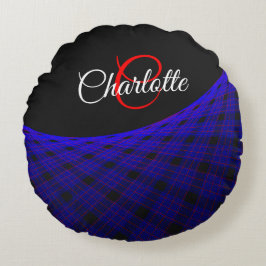 Space Carpet Geometric Round Pillow Rundes Kissen