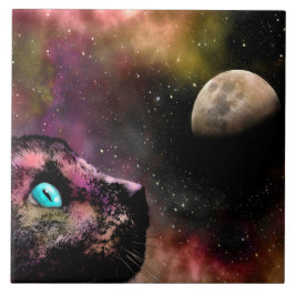 Space Cat 619 Moon Stars Universe Fliese