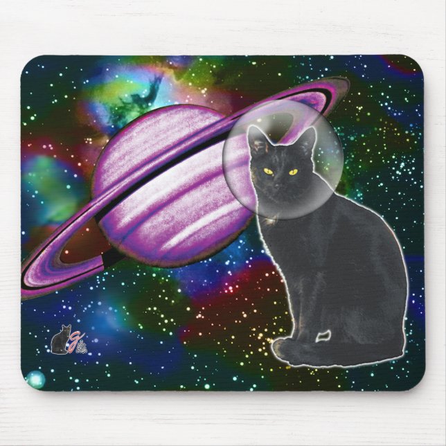 Space-Cat Cosmo-Mauspad Mousepad (Vorne)