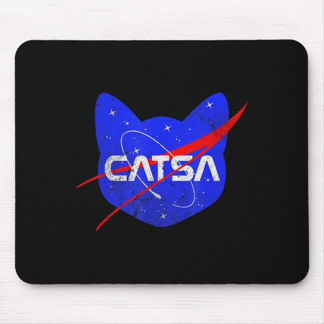 Space Cat Funny Universe Catsa  Mousepad (Vorne)