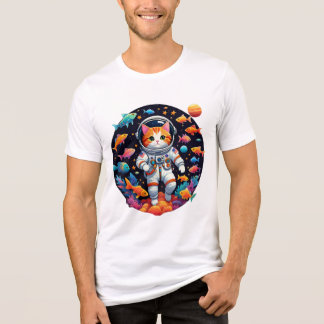 Space Cat Odyssey - Kosmischer Explorer Tri-Blend Shirt